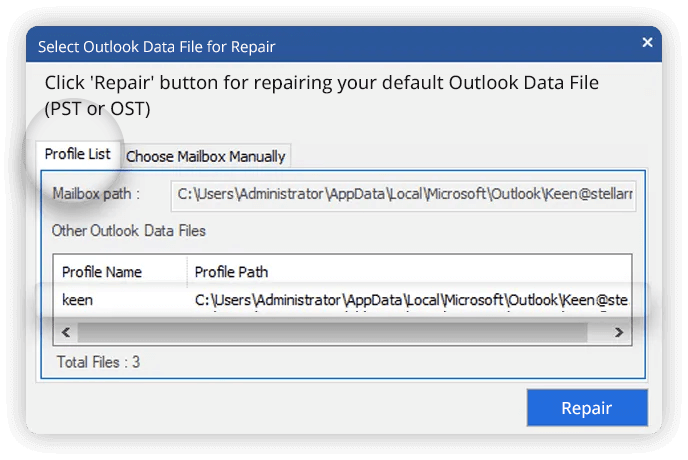 Repair Corrupted & Damaged PST Files