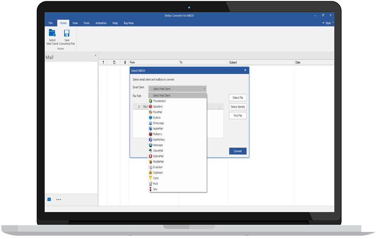 Select or Find MBOX File