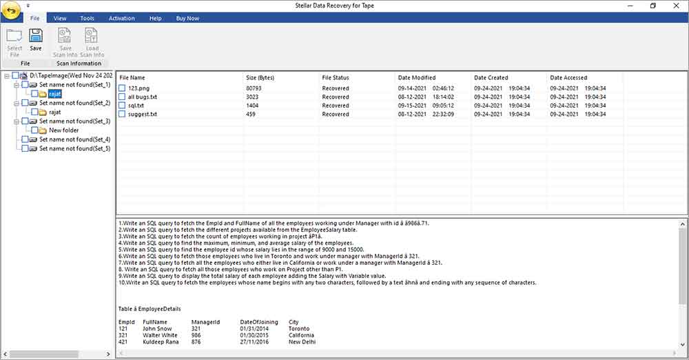 Stellar Data Recovery for Tape To retrieve data from LTO 1, LTO 2, LTO