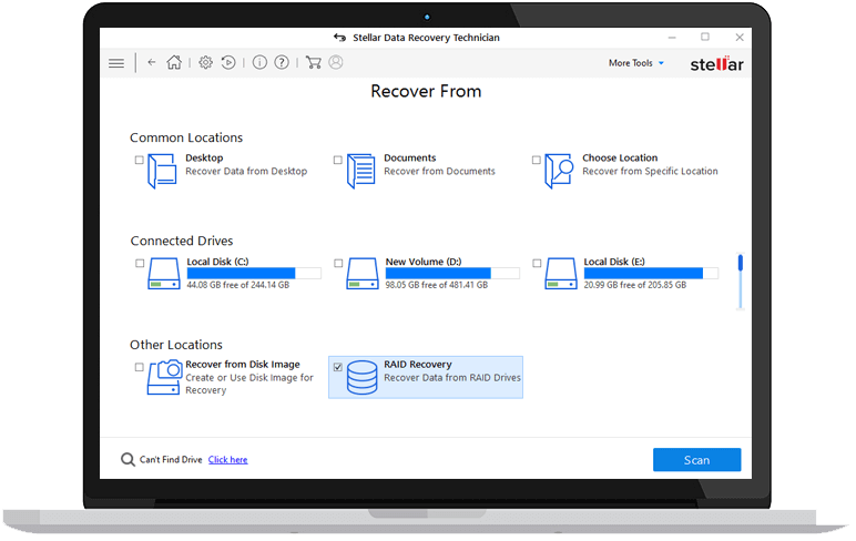 Select Recover From